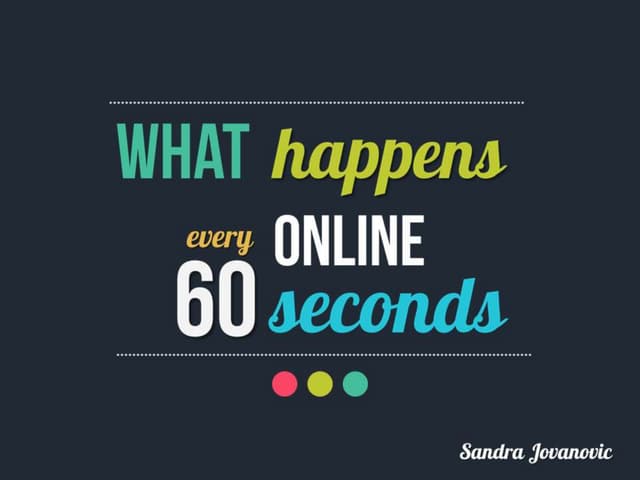 What happens online every 60 seconds 
