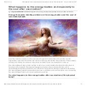 What happens to the energy-bodies and especially to the soul after vaccination 