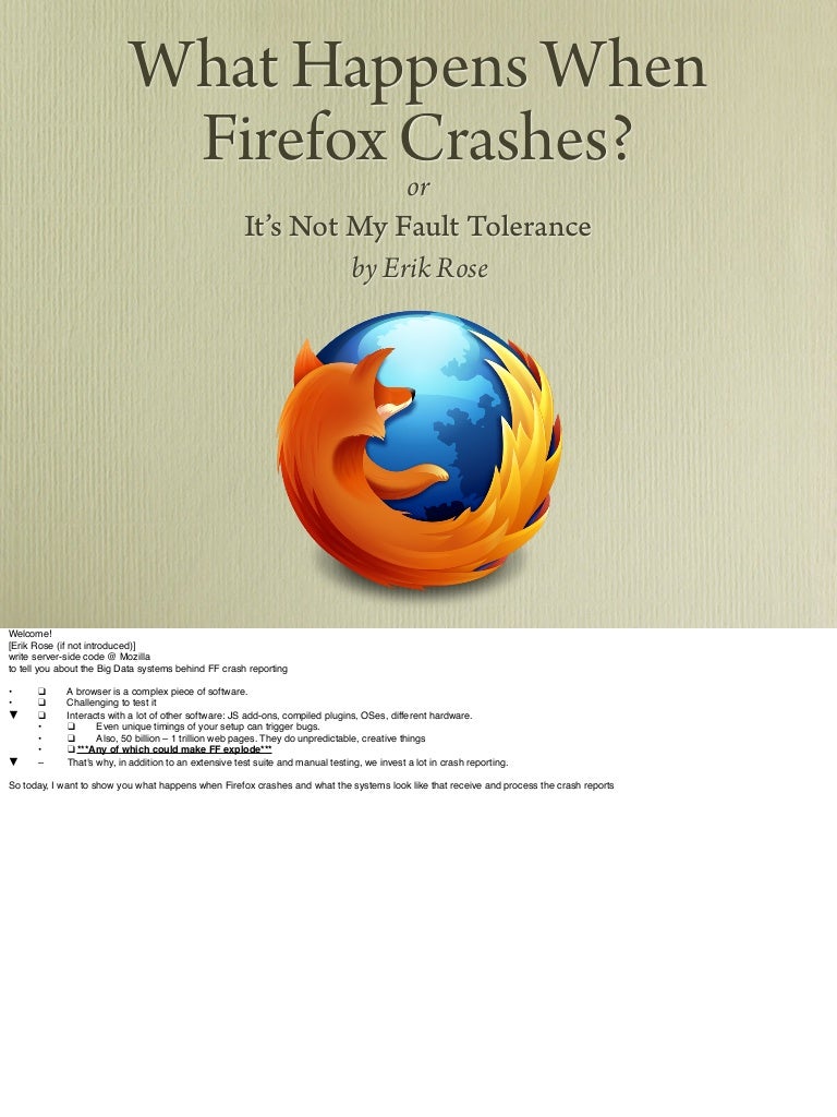 What Happens When Firefox Crashes 