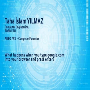 What happens when you type google com into your browser and press enter