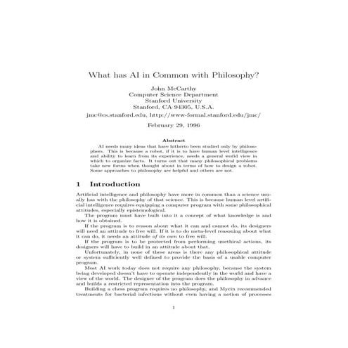 What has ai in common with philosophy