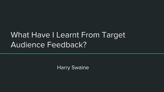 Strength and Weaknesses Learnt from my Audience Feedback | PPT