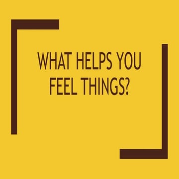 What helps you feel things sense of touch.pptx