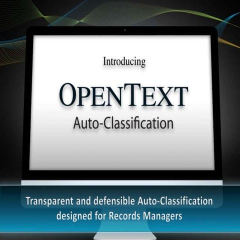 Introducing OpenText Auto-Classification