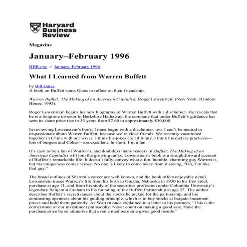 Warren e. buffet (presentation) | PPTX