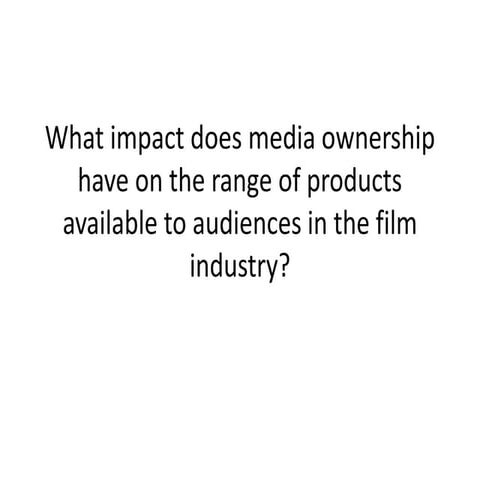 What impact does media ownership have on the