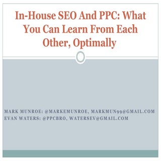 What In-House SEO and PPC Teams Can...