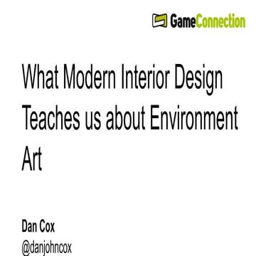 What interior design teaches us about environment art   dan cox