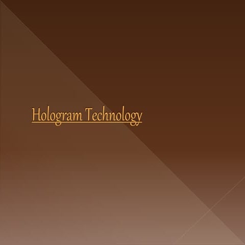 What is a 3 d hologram