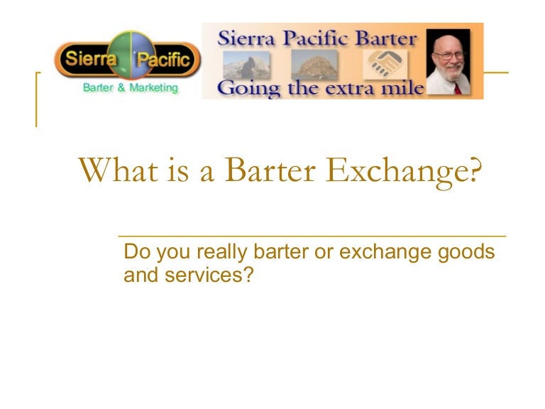 What Is A Barter Exchange