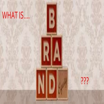 What is a brand equity
