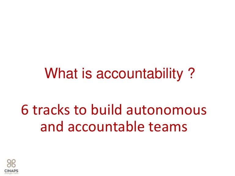 What Is Accountability