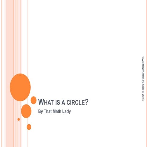 What is a circle?