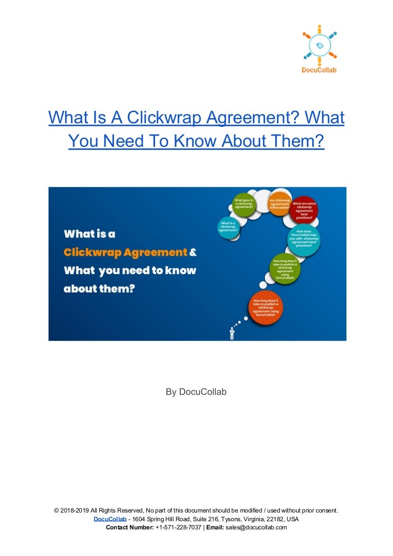 Clickwrap Agreement : Judicial Guidance on Enforceable Clickwraps and ...