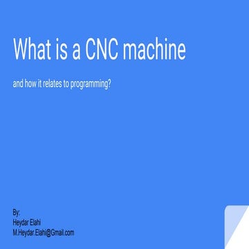 What is CNC Programming And How It Works | PDF