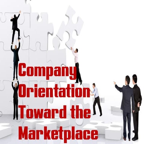 What is a company's orientation towards marketplace