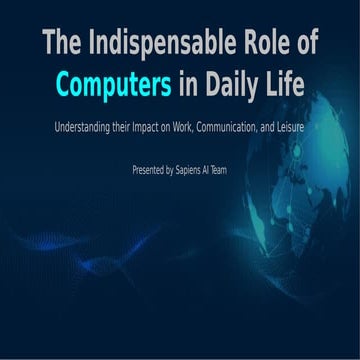 The Indispensable Role of Computers in Modern Life: Impact on Work ...