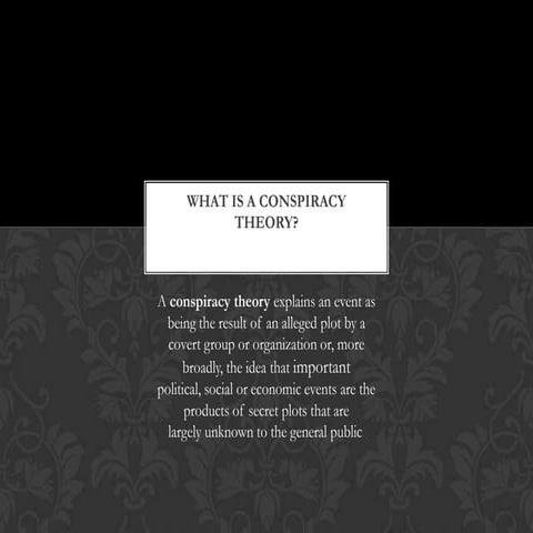 Most Famous Conspiracy Theories 