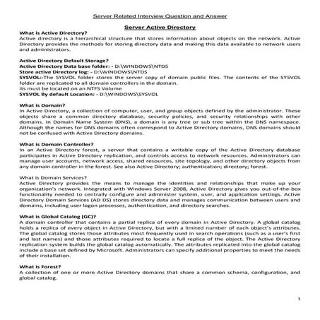 What is active directory