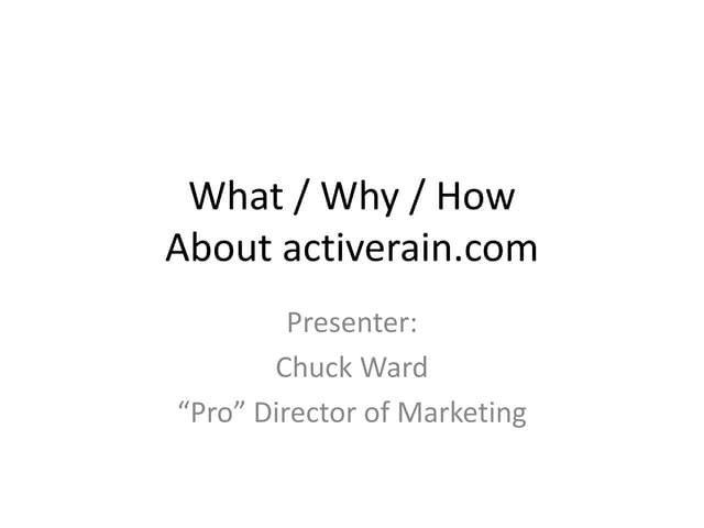What is Active Rain