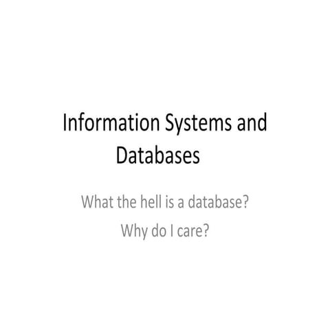 What is a database?