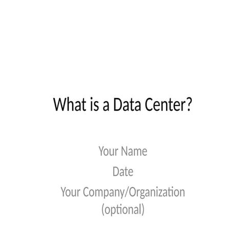 DC presentation for Layman Works to Understand