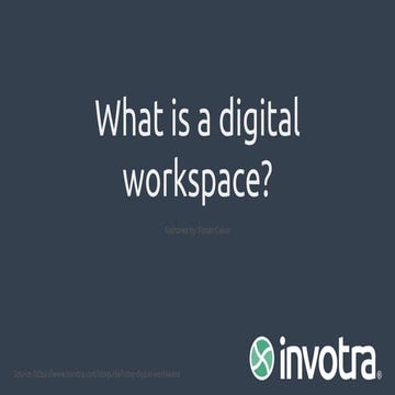 What is a digital workspace