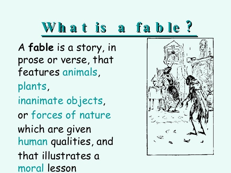 What Is A Fable