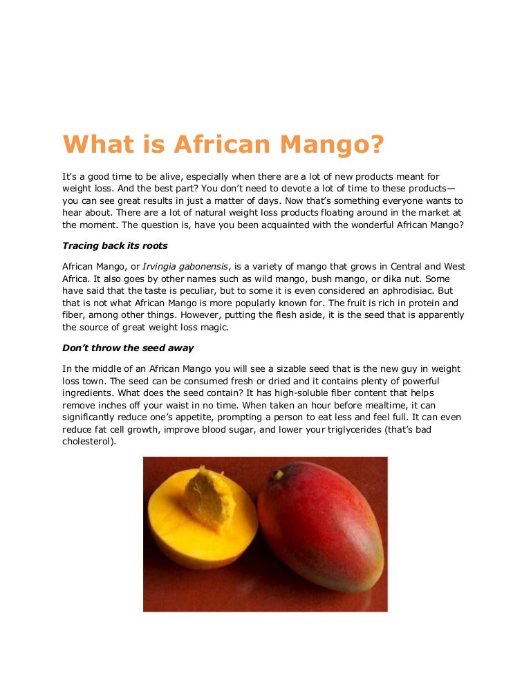What is African Mango