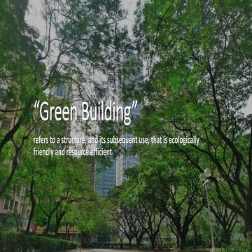 What is a green building