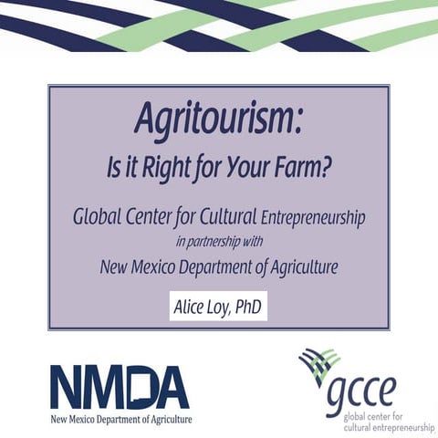 What is agritourism? 
