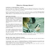 What is a message queue