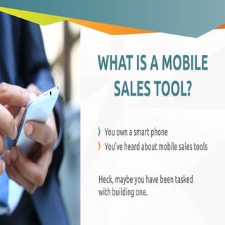 What is a Mobile Sales Tool?