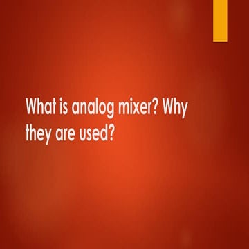 What is analog mixer.pdf