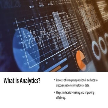 Predictive Analytics - An Overview | PPTX