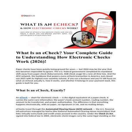 What Are Electronic Checks and How They Work.pdf