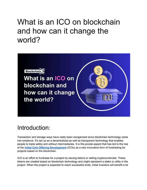 Initial Coin Offering ICO Everything You Need To Know.pdf