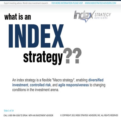 What is an index strategy?