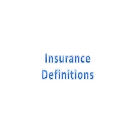 What is an insurance