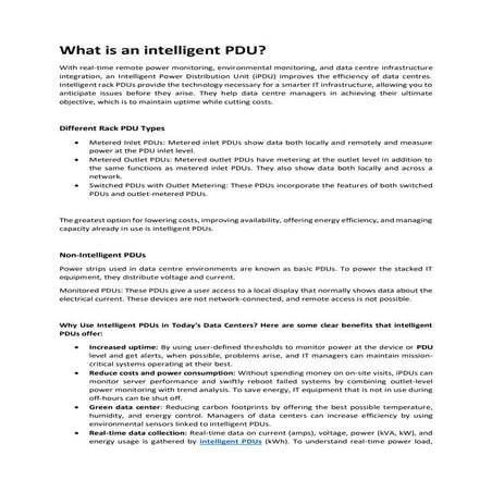 What is an intelligent PDU.pdf