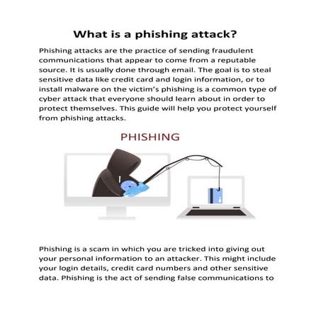 What is a phishing attack