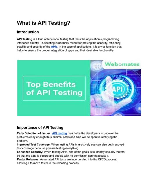 Comprehensive Guide on API Automation Testing | PPT