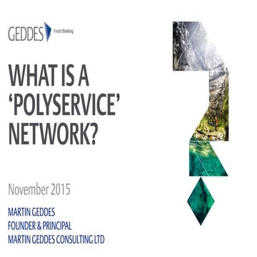 What is a 'polyservice' network?