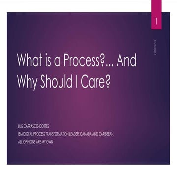 What is a process and why should I care?