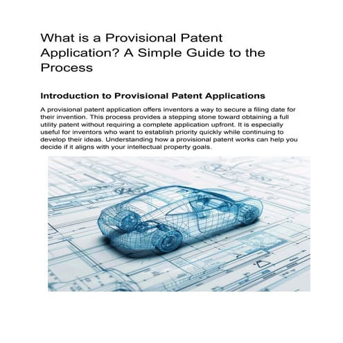 What is a Provisional Patent Application? A Simple Guide to the Process | Inv...