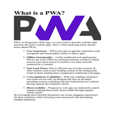 What is a PWA.docx