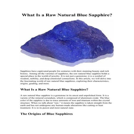What Is a Raw Natural Blue Sapphire.docx