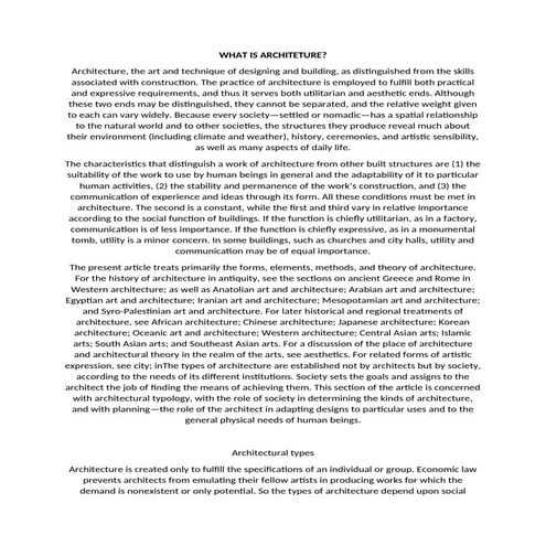 What is the definition of architecture.docx