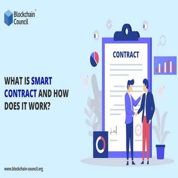 What Is A Smart Contract, And How Does It Work 