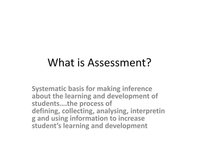 What is assessment.pptx1